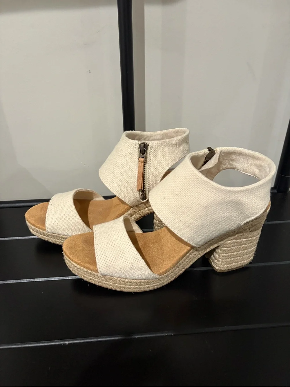 Toms Women’s Majorca Rope Platform Wedge Sandals - Size 9.5